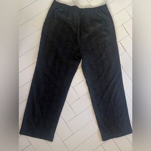 Eileen Fisher Dark Plaid Pants